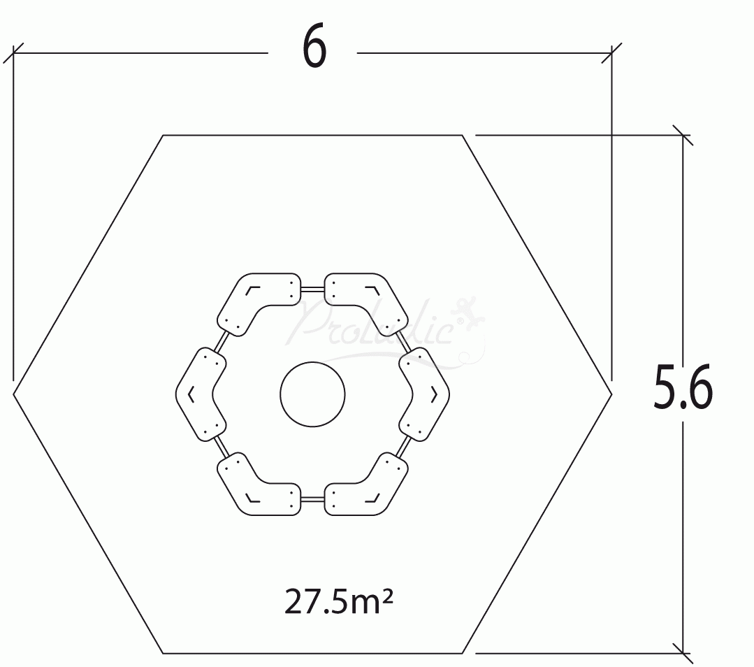 Piaskownica sześciokątna J105