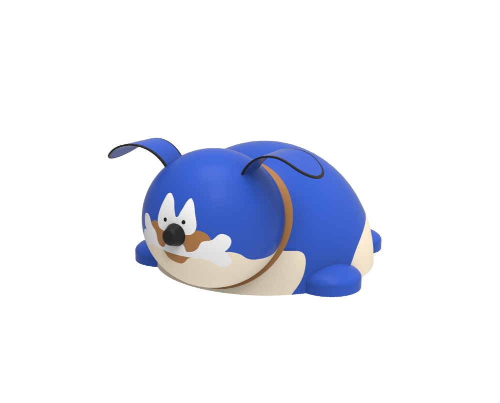 Figura gumowa na plac zabaw Pies