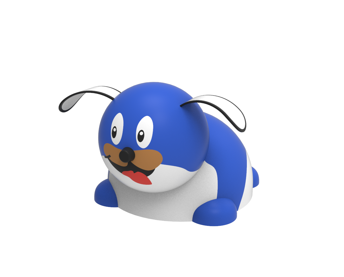 igura gumowa na plac zabaw Mini Pies