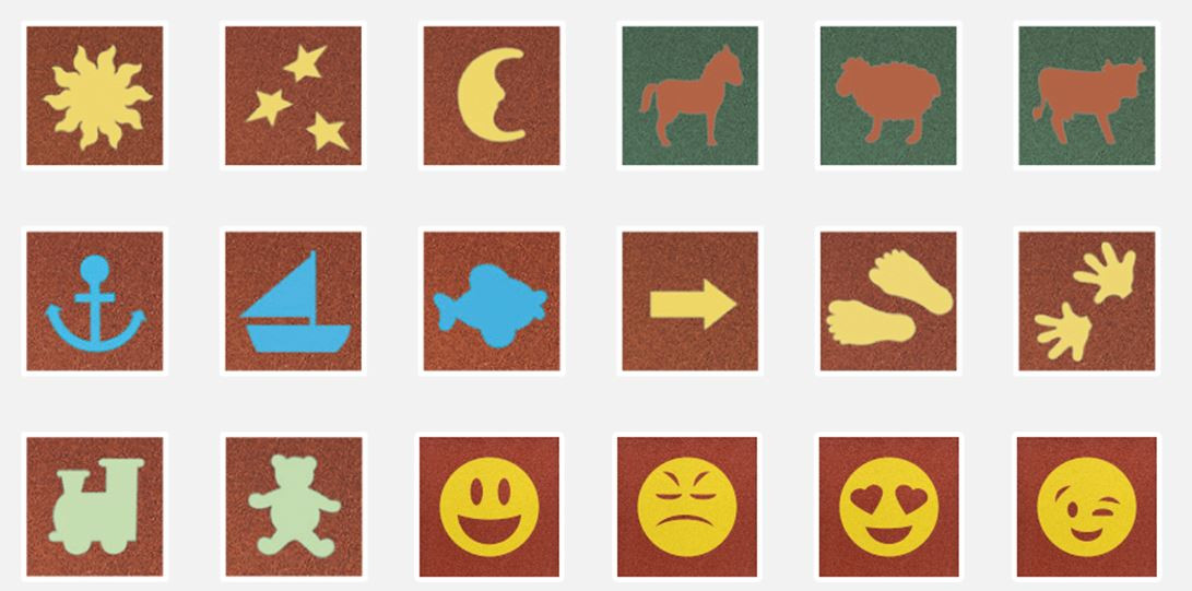 Płyty absorbujące z wzorami Płyty absorbujące z wzorami