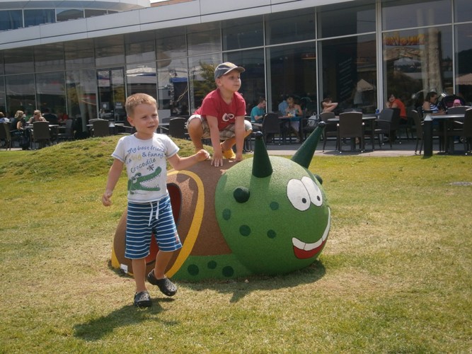 Figura gumowa na plac zabaw Ślimak