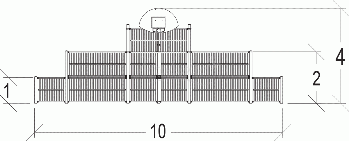 Prosta bramka/ścianka sportowa J22219