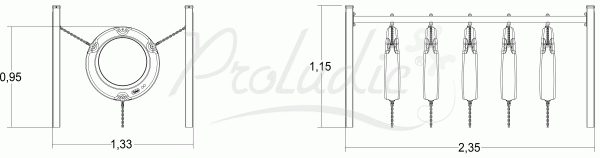 PRZEJŚCIE PRZEZ PRZESZKODĘ NINJA - J5909