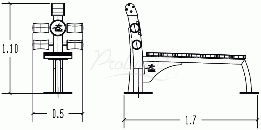 Ławka do brzuszków Urbanix R37-UBX-223