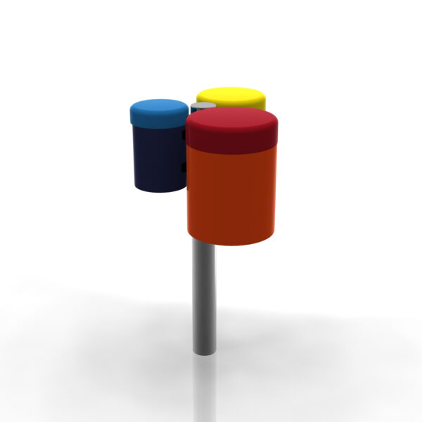 Instrumenty muzyczne na plac zabaw - Rainbow Trio Bongos Ground Fix