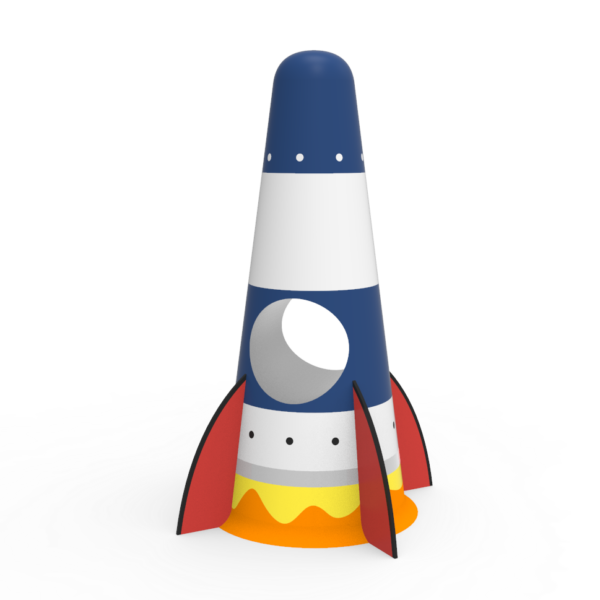 Gumowa figura na plac zabaw Rakieta