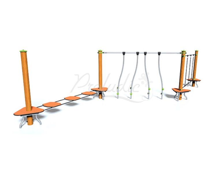 Ścieżka linowa - słupy drewniane J5407