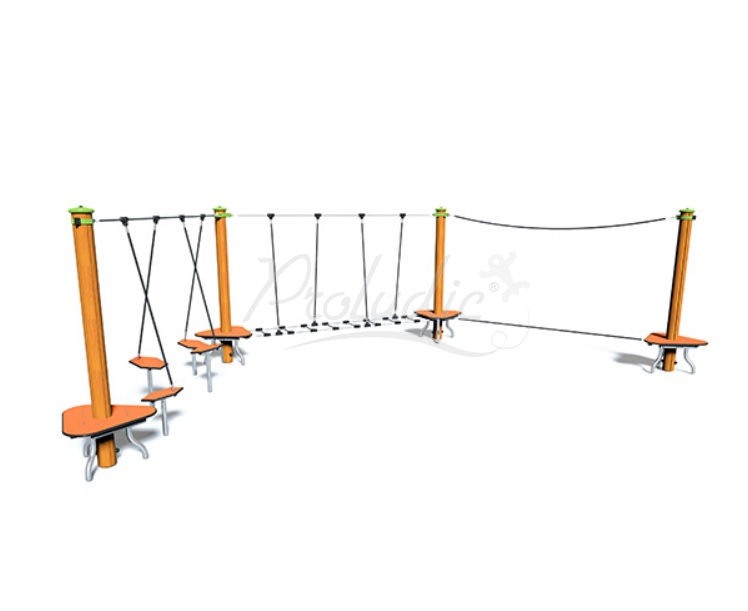 Ścieżka linowa - słupy drewniane J5408