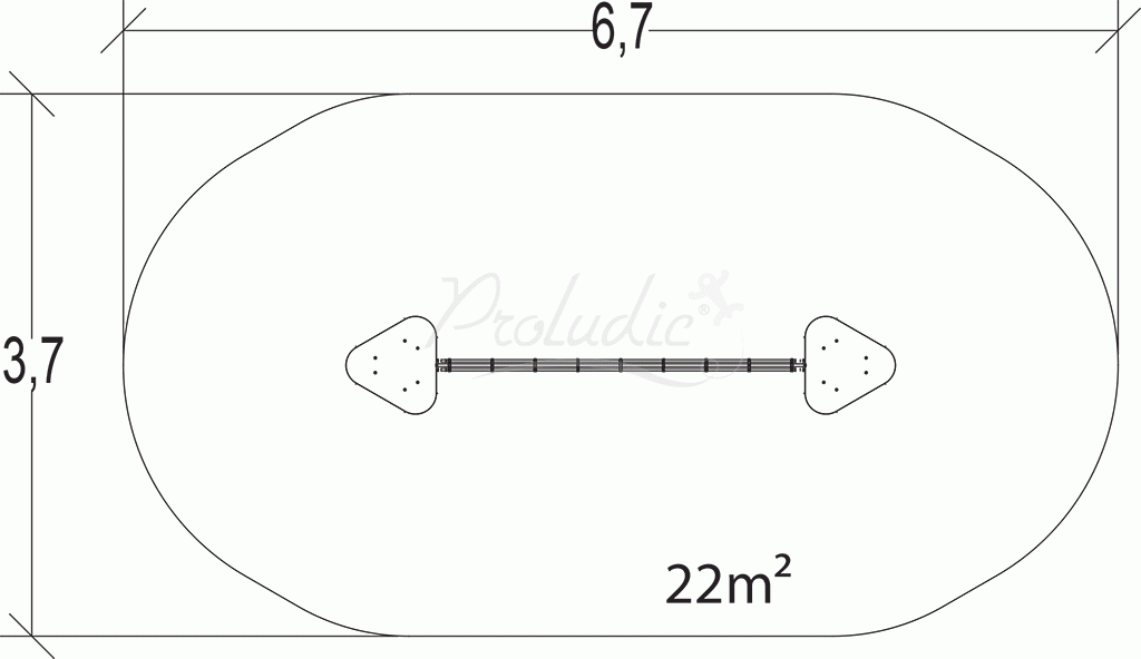 Ścieżka linowa - słupy stalowe J5406M