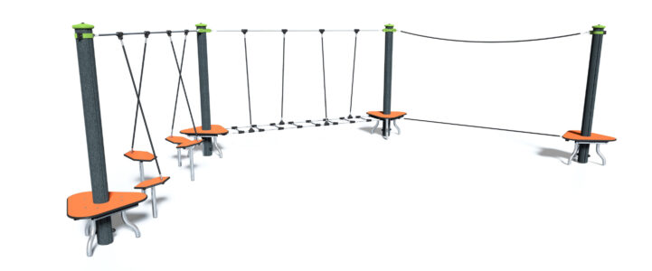 Ścieżka linowa - słupy stalowe J5408-M