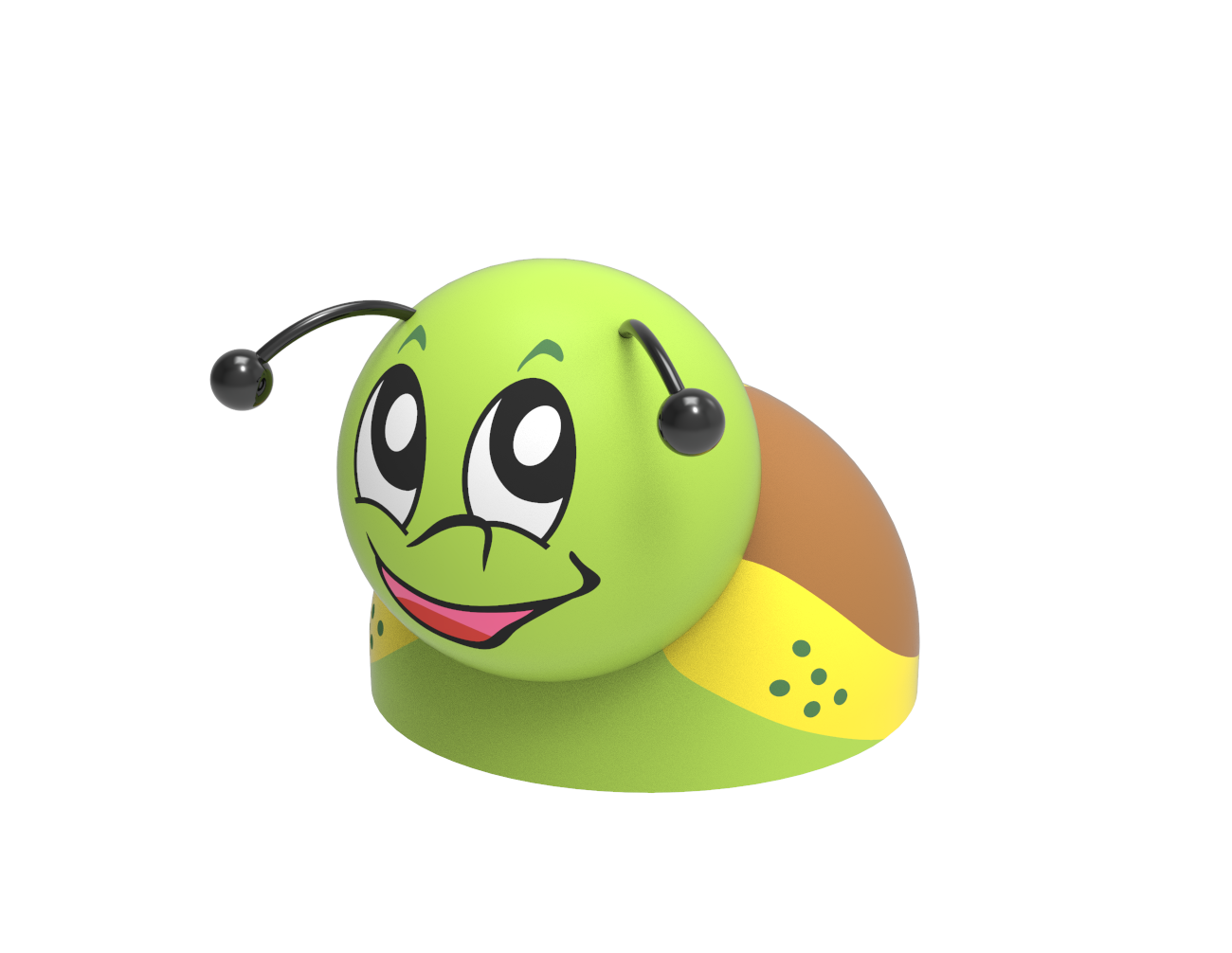 Gumowa figura na plac zabaw Ślimaczek Gumowa figura na plac zabaw Ślimaczek