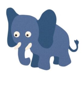 Figura do nawierzchni EPDM "słoń"