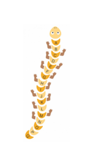 Figura do nawierzchni EPDM "stonoga z cyframi"