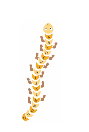 Figura do nawierzchni EPDM "stonoga z cyframi"