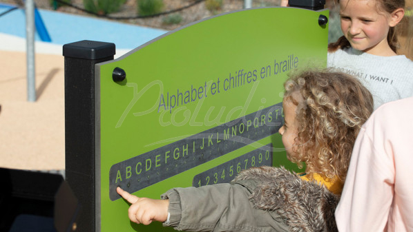 TABLICA EDUKACYJNA - ALFABET I CYFRY BRAILLE'A