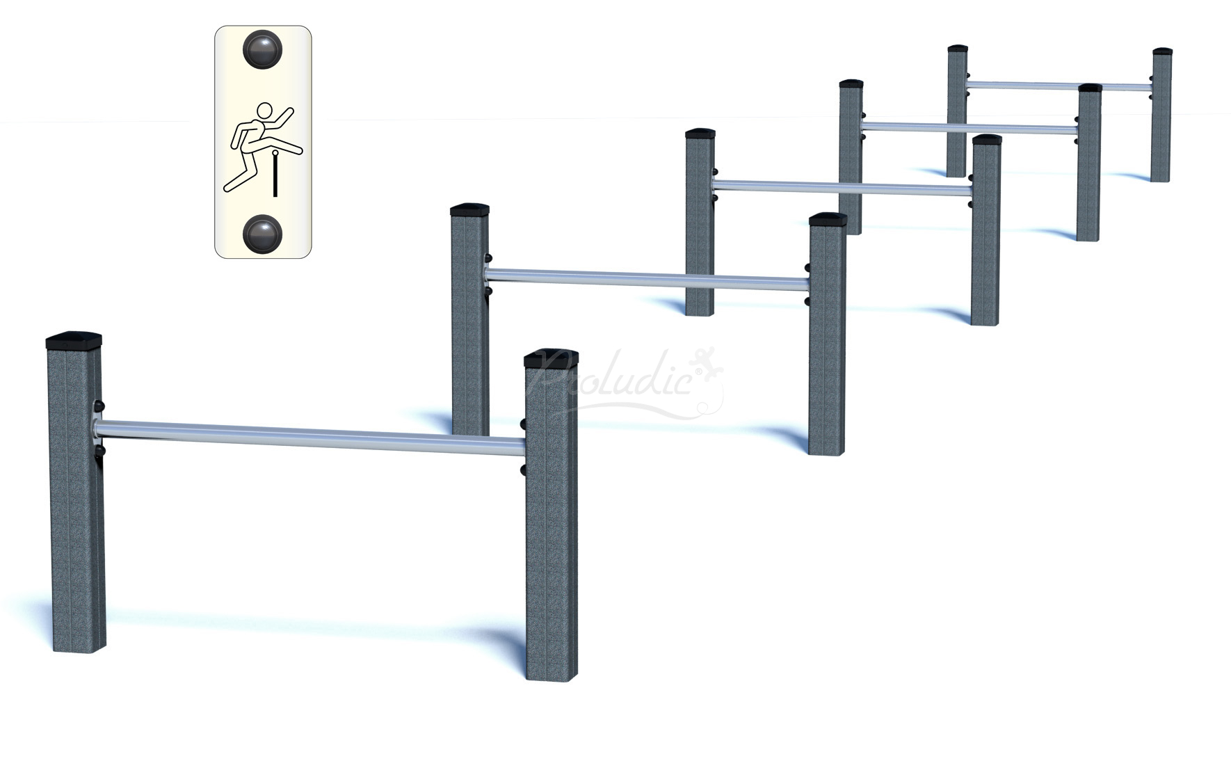 Trim Trail zestaw płotków gimnastycznych Junior JPS12-J-M