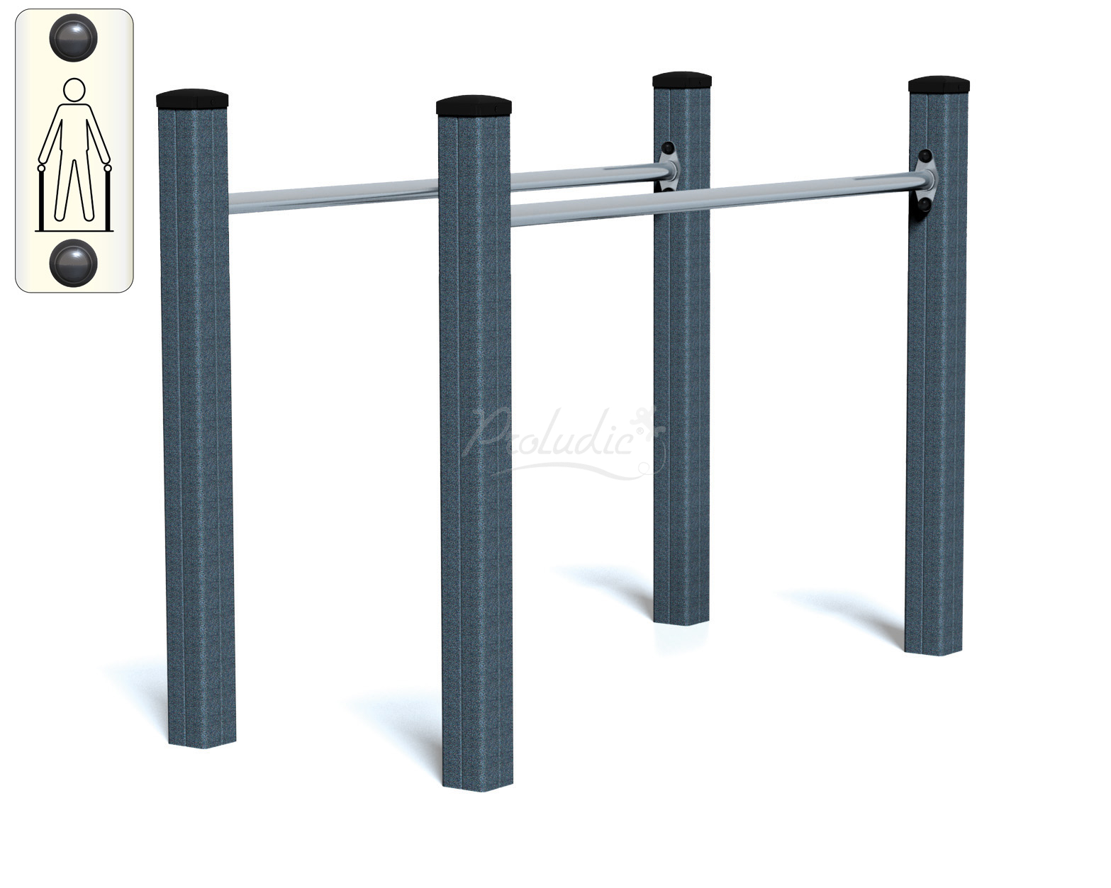 Trim Trail poręcze gimnastyczne Senior JPS15-S-M