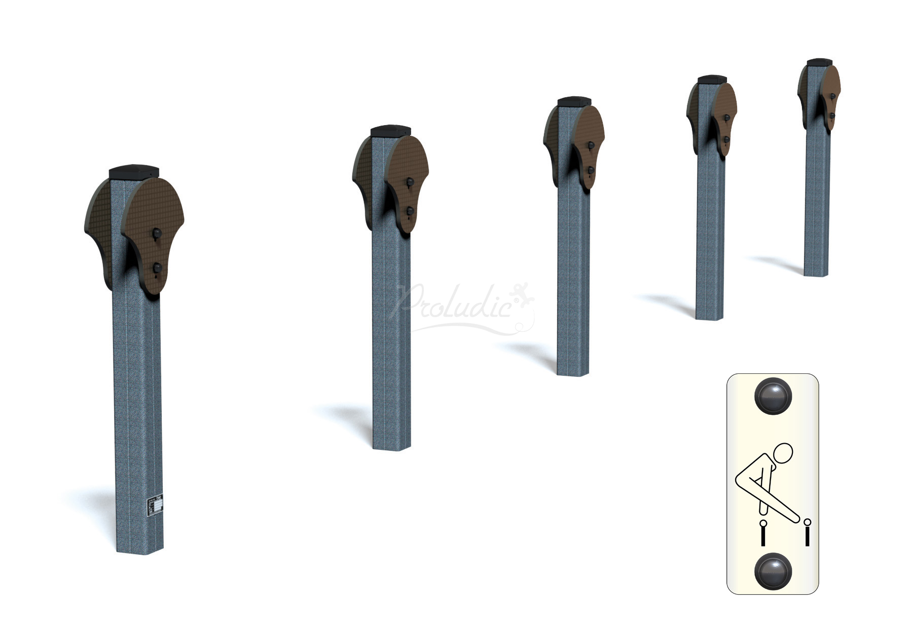 Trim Trail słupki do skakania Senior JPS16-S-M