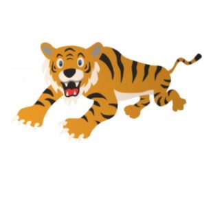 Figura do nawierzchni EPDM "tygrys"