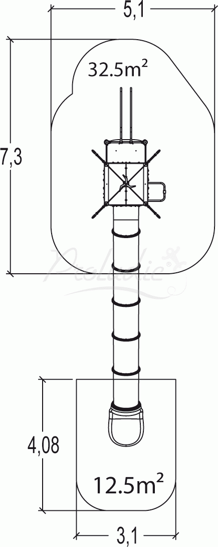 ieża prostokątna Metropolis - zjeżdżalnie z polipropylenu J47100P ieża prostokątna Metropolis - zjeżdżalnie z polipropylenu J47100P