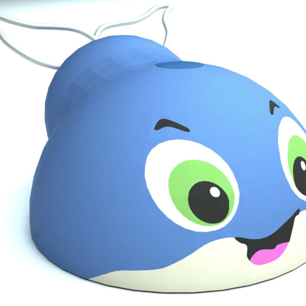 Gumowa figura na plac zabaw Wieloryb