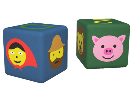 Figura gumowa na plac zabaw Sześcian Gumowy