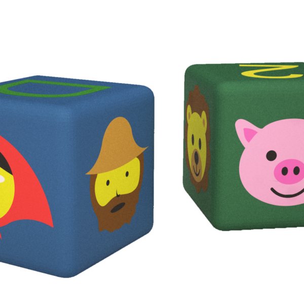 Figura gumowa na plac zabaw Sześcian Gumowy