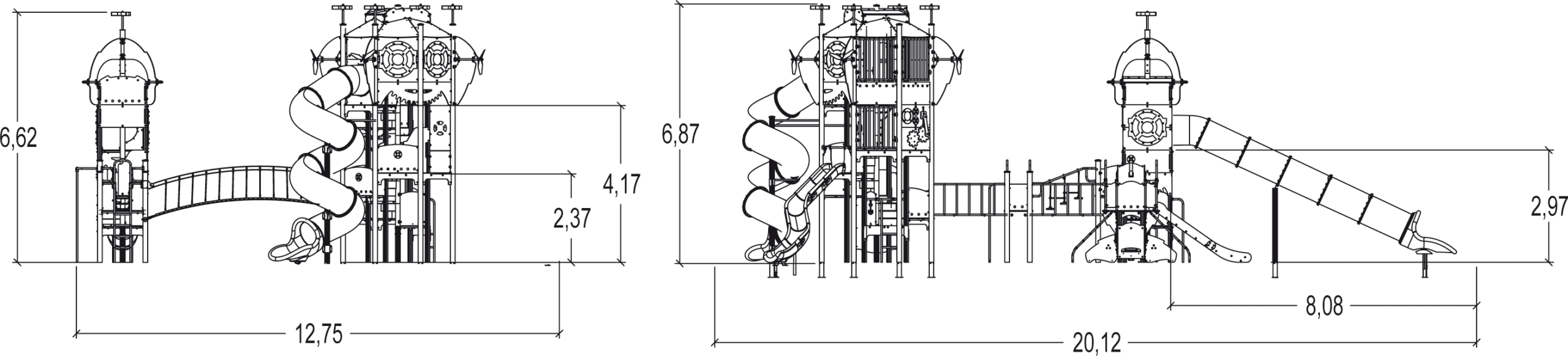 Zestaw Metropolis - zjeżdżalnie polipropylen J47103P Zestaw Metropolis - zjeżdżalnie polipropylen J47103P