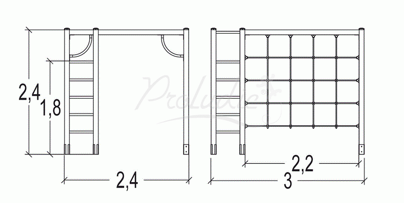 Kącik gimnastyczny J1607