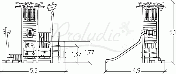 WYMIARY -ZESTAW ZABAWOWY ORIGIN - J49411