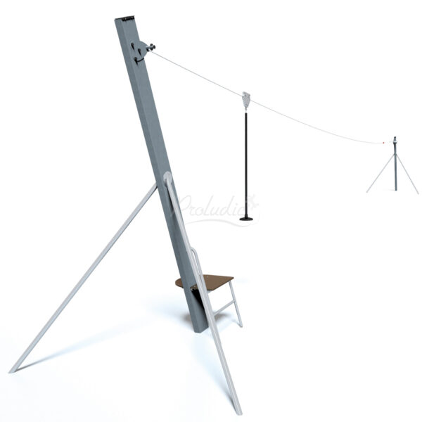 Zjazd linowy na terenie płaskim J514