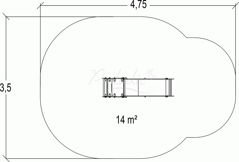 Zjeżdżalnia mini J1012-P Zjeżdżalnia mini J1012-P