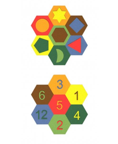 Figura do nawierzchni EPDM "znajdz numery i kształty"