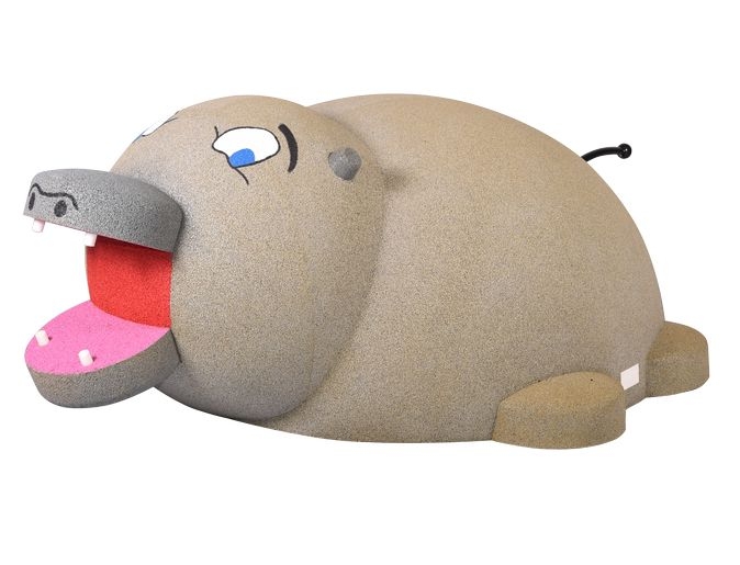 Gumowa figura na plac zabaw Hipopotam Gumowa figura na plac zabaw Hipopotam