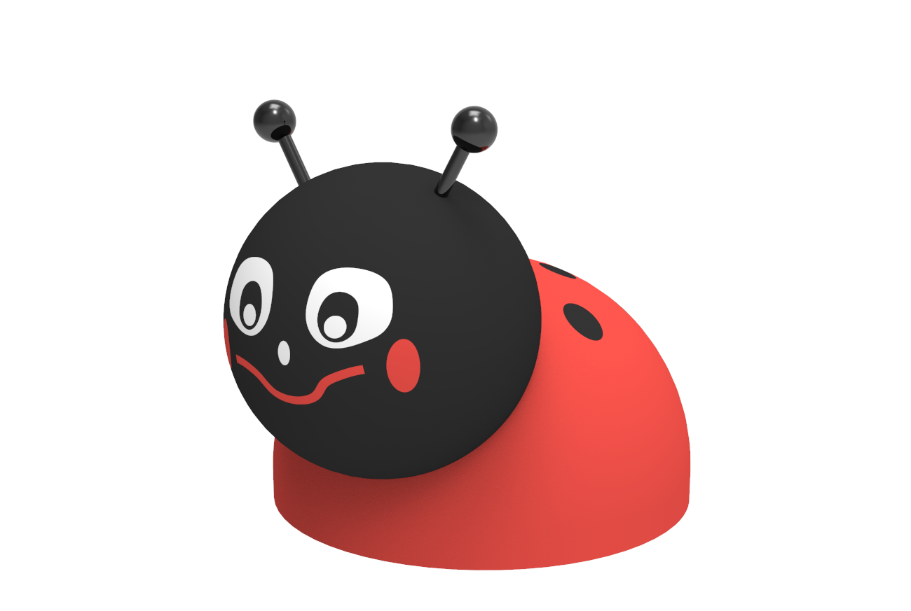 Gumowa figura na plac zabaw Mini Biedronka Gumowa figura na plac zabaw Mini Biedronka