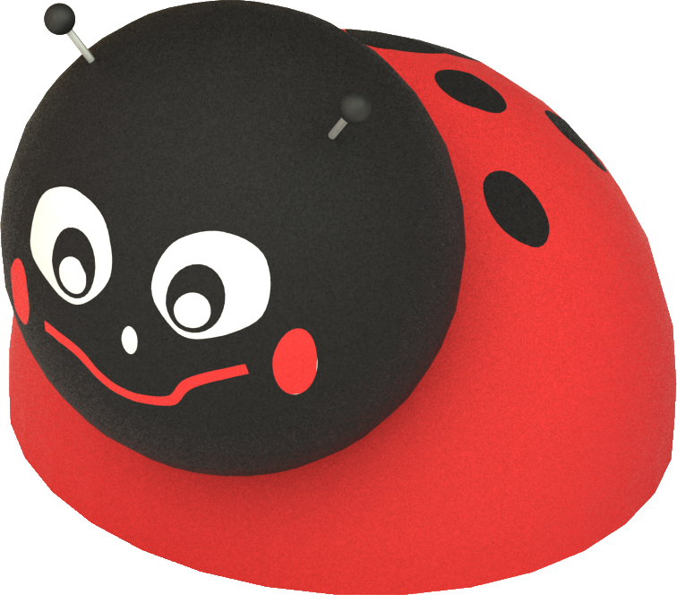 Gumowa figura na plac zabaw Mini Biedronka Gumowa figura na plac zabaw Mini Biedronka