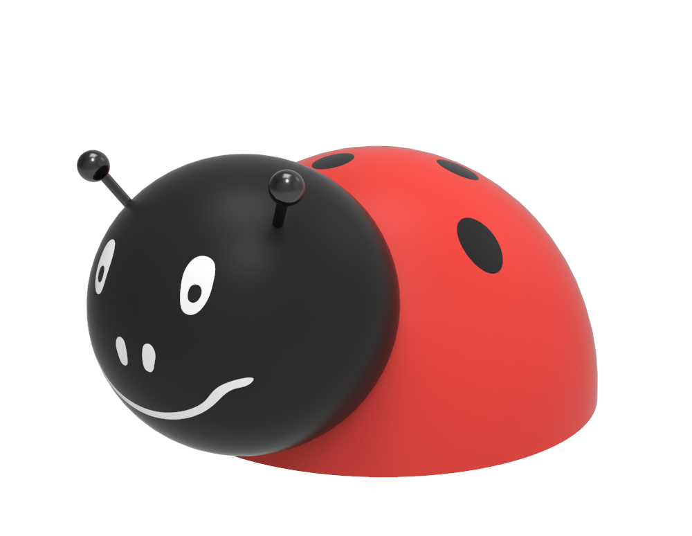 Gumowa figura na plac zabaw Biedronka Gumowa figura na plac zabaw Biedronka