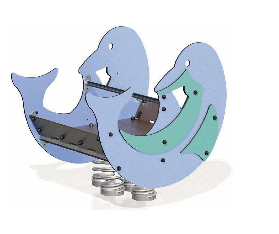 Bujak sprężynowy na plac zabaw Delfin Dawid J981 Bujak sprężynowy na plac zabaw Delfin Dawid J981