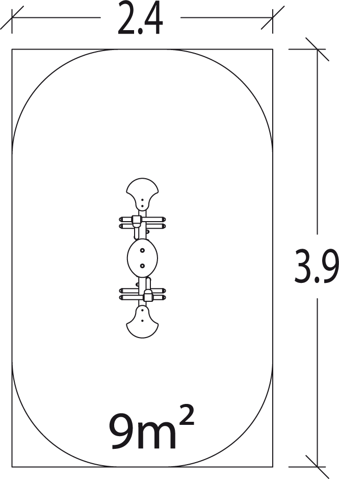 Bujak sprężynowy na plac zabaw Dwójka J827 Bujak sprężynowy na plac zabaw Dwójka J827