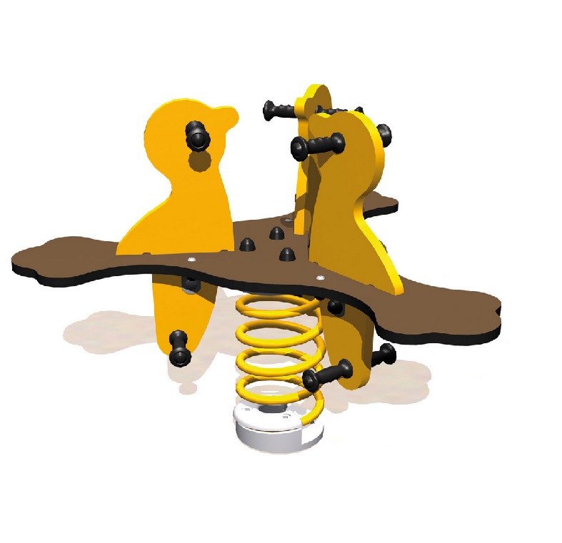 Bujak sprężynowy trzyosobowy Kurczaczki J846