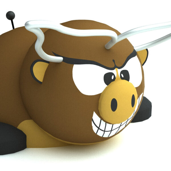 Figura gumowa na plac zabaw Byk