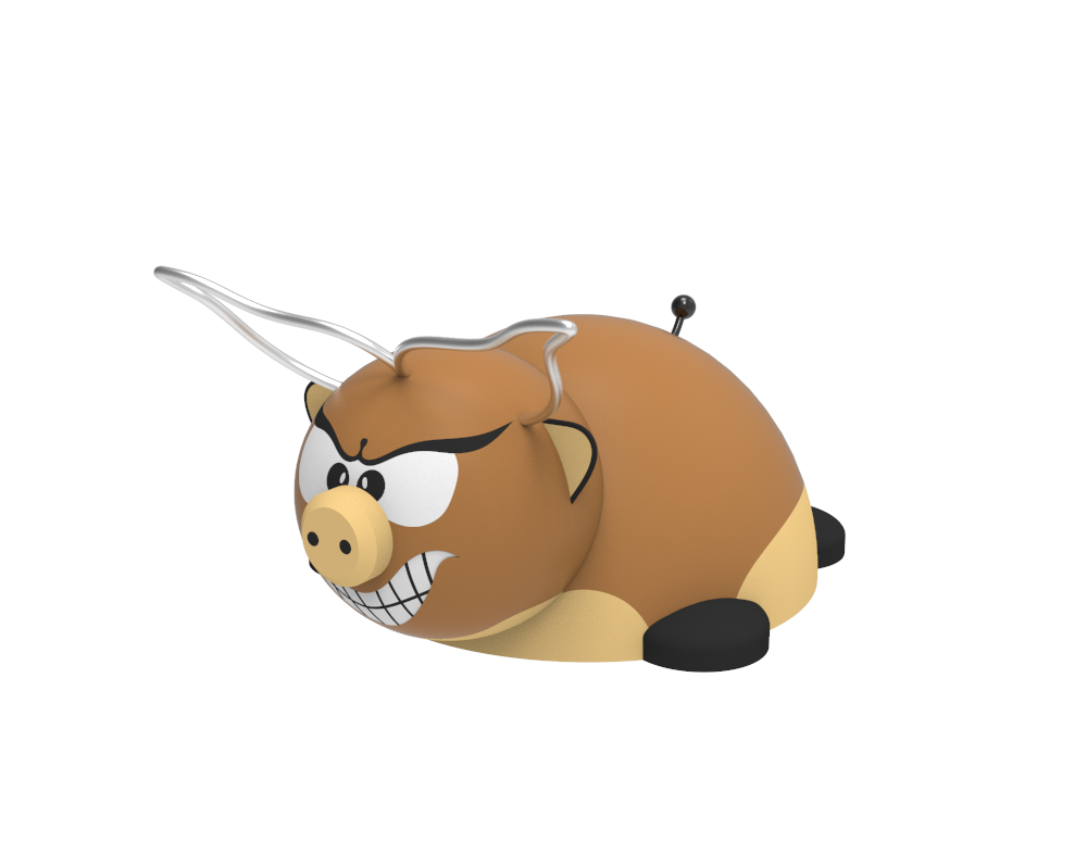 Figura gumowa na plac zabaw Byk