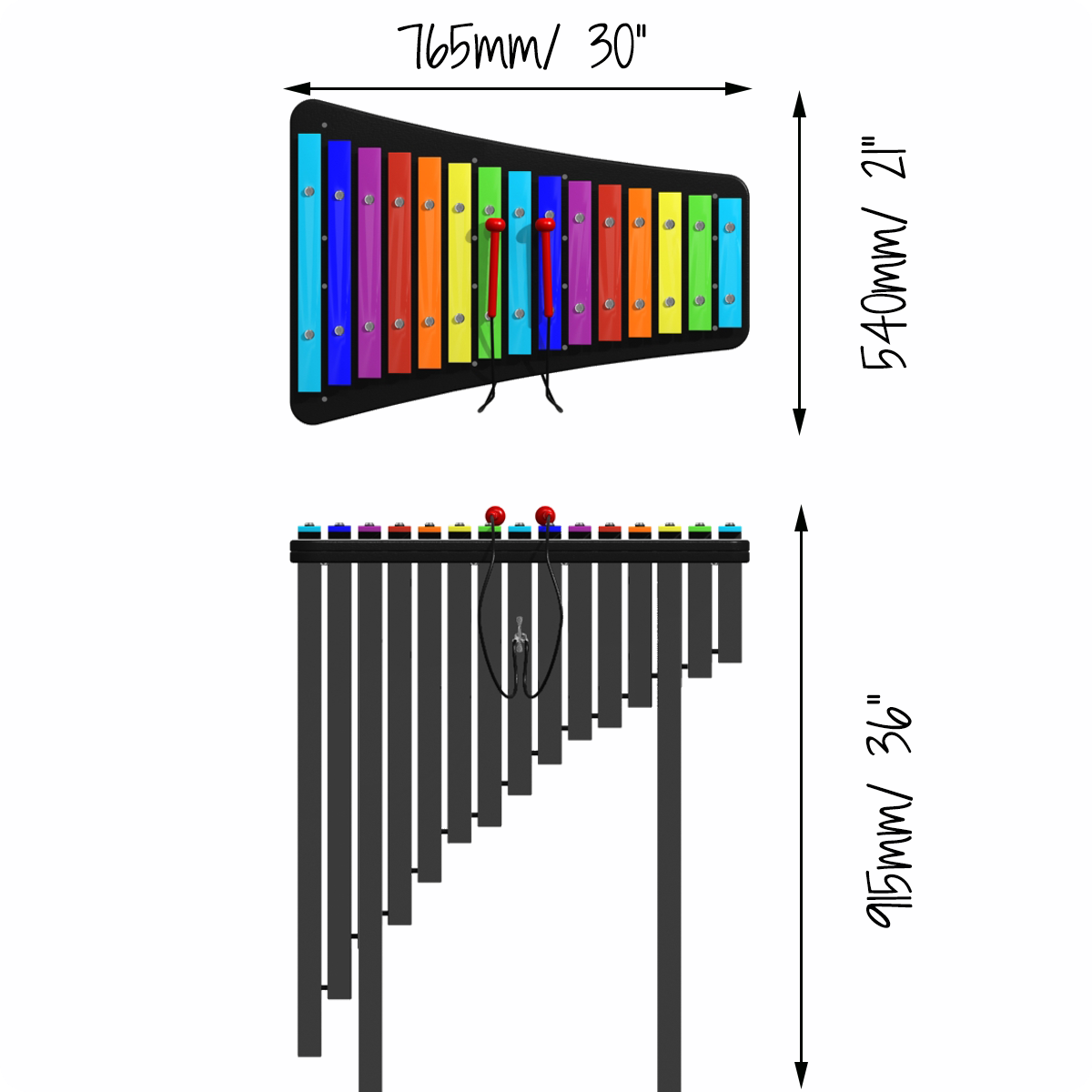 Instrument muzyczny do przedszkola na plac zabaw