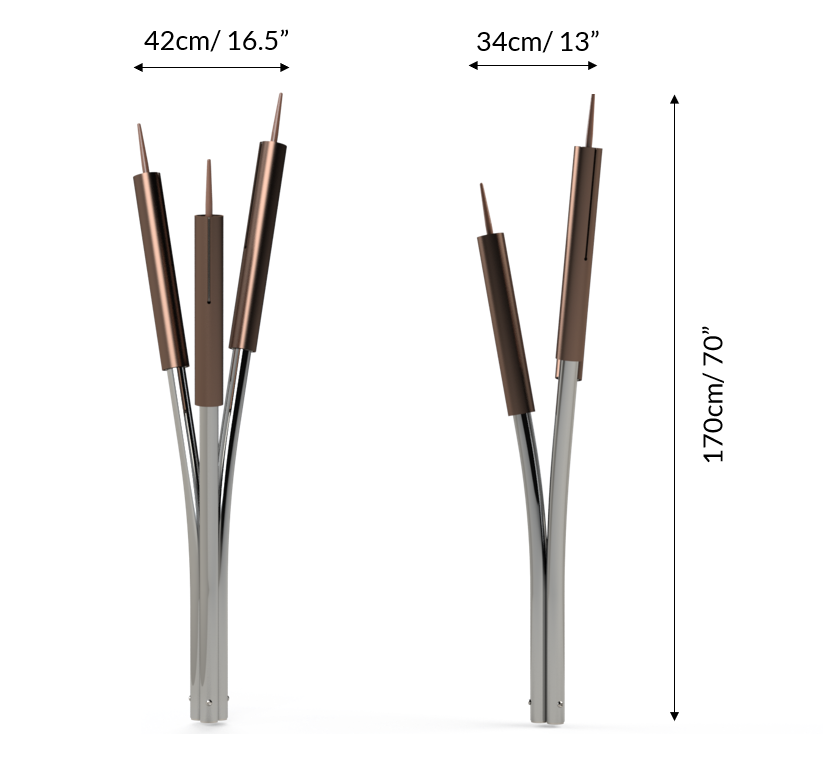 Cattails (3) A-Minor Dimentions