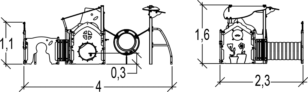 Domek zabawowy J224 Domek zabawowy J224