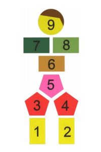 Figura do nawierzchni EPDM "gra w klasy - chłopak"