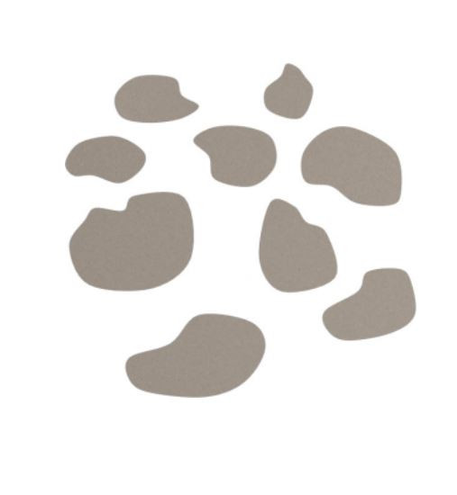 Figura do nawierzchni EPDM kamienia zestaw 9 szt