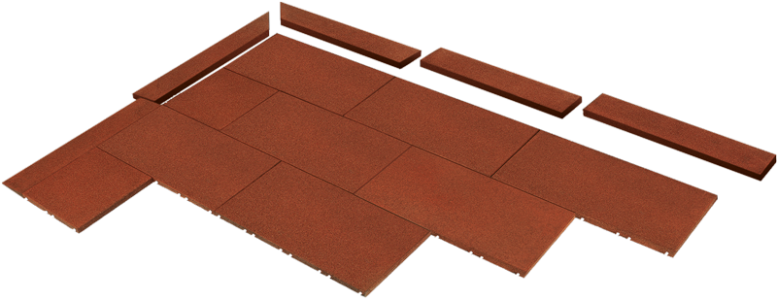 Gumowe obrzeże skośne 1000x25mm