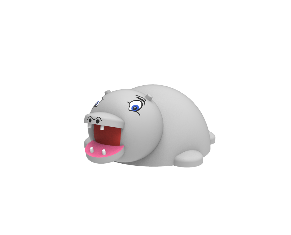 Gumowa figura na plac zabaw Hipopotam Gumowa figura na plac zabaw Hipopotam