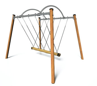 Huśtawka wieloosobowa drewniania J442